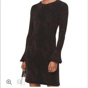 Michael Kors Stretch Knit Metallic Dress